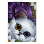 WHITE PERSIAN FAIRY CAT ODD EYE CUSTOMIZE Card