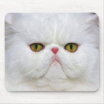 White Persian mousepads