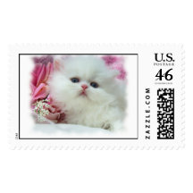 White Persian Postage