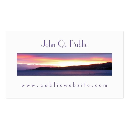 White Photo Frame Business Card (front side)