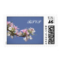 White Pink Flowers RSVP Stamp by kit2008 White Pink Flowers RSVP Stamp