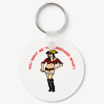 White Pirate Girl Surrender What keychains