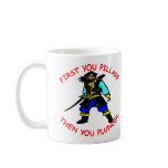 White Pirate Pillage Then Plunder Mug