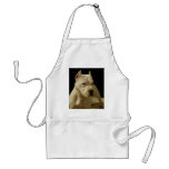 White pitbull apron