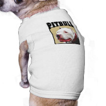White Pitbull Dog Shirt