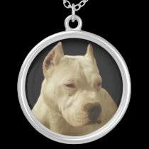 White Pitbull Terrier necklaces