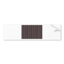 White Pixels Bumper Stickers