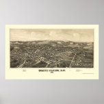 White Plains, NY Panoramic Map - 1887 posters