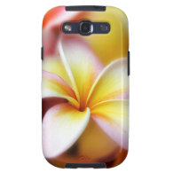White Plumeria Frangipani Hawaii Flower Hawaiian Samsung Galaxy SIII Case