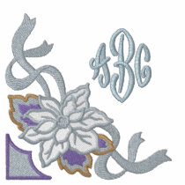 White Poinsettia - Customize embroidered shirts by Embroidery4U White Poinsettia - Customize embroidered shirts