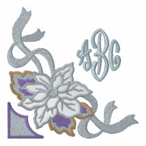 White Poinsettia - Customize embroidered shirts by Embroidery4U White Poinsettia - Customize embroidered shirts