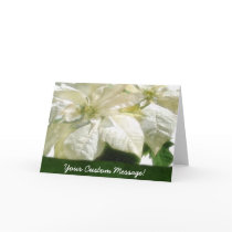 White Poinsettias 2 cards