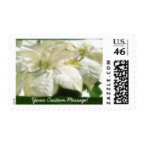 White Poinsettias 2 stamps
