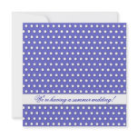 White Polka Dot Pattern Custom Announcement
