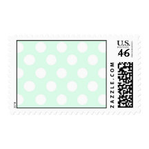 White Polka Dot Postage Template