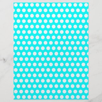 White Polka Dots Letterhead letterhead