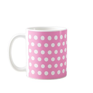 White Polka Dots Mug mug