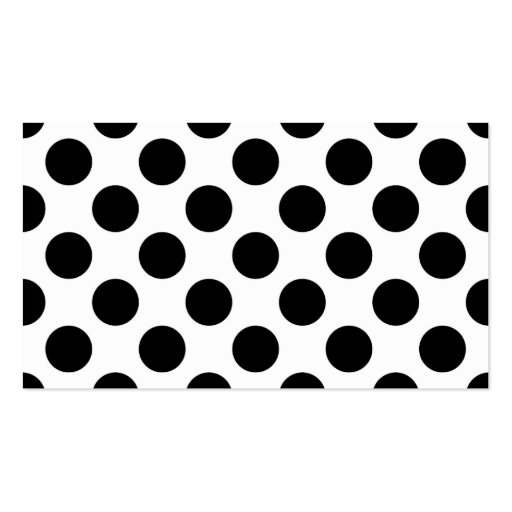 White Polka Dots Om Symbol Business Card Template (back side)