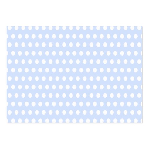 White Polka Dots on Baby Blue Business Card