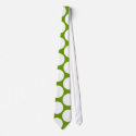 White polka dots on olive green ties