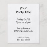 White Polka Dots on Red Custom Invitation Flyer