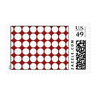 White Polka Dots on Red