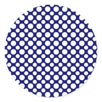 White Polka Dots Template Stickers