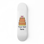 White polkadot owl cake skateboards