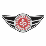White polo shirt with red MCR logo