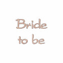 White polo with Embroidered bride to be embroidered shirt from Perfect Postage