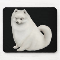 White Pomeranian Dog Mousepad by twopurringcats White Pomeranian Dog Mousepad