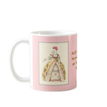 White Poodle Marie Antoinette French Fashion Mug