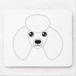 White Poodle Mousepad
