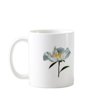 White Poppy Profile mugs
