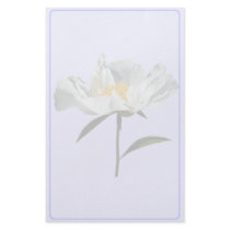 White Poppy Profile stationery