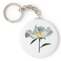 White Poppy Profile keychains