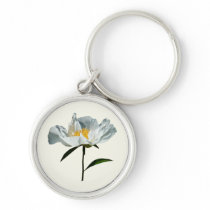 White Poppy Profile keychains