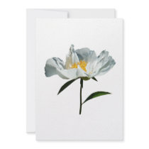 White Poppy Profile invitations
