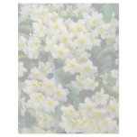white Primroses flowers Personalized Letterhead