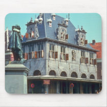 White Public weigh-house, Hoorn flowers mousepads