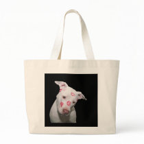 White Puppy Dog Love, Sealed with Lipstick Kisses Tote Bag