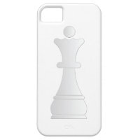 White queen chess piece iPhone 5 cases