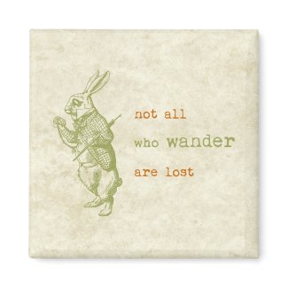 White Rabbit, Alice in Wonderland Refrigerator Magnet