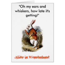 White Rabbit (color) Cards
