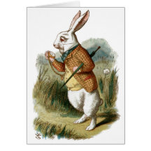 White Rabbit from Alice in Wonderland Greeting Card