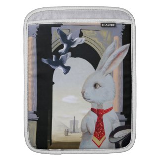 White Rabbit Goes to Paris Sleeves For iPads