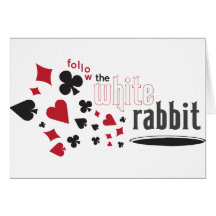 White Rabbit Greeting Cards