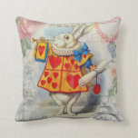 white rabbit pillow