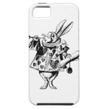 White Rabbit Herald Inked Black iPhone 5 Case