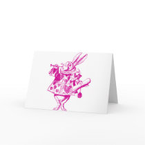 White Rabbit Herald Inked Pink cards